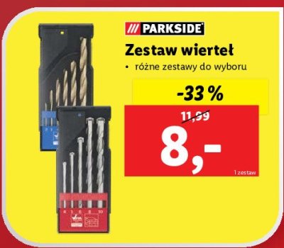 Zestaw wierteł Parkside promocja