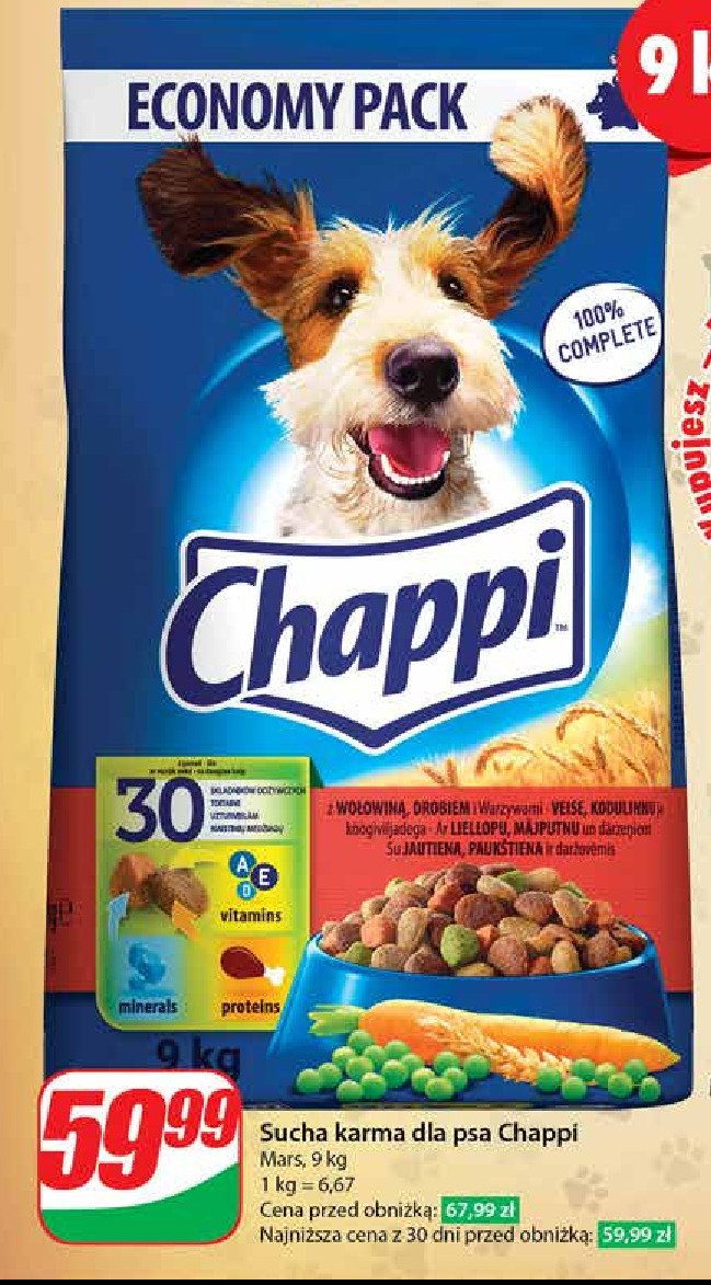 Karma dla psa wołowina Chappi promocja
