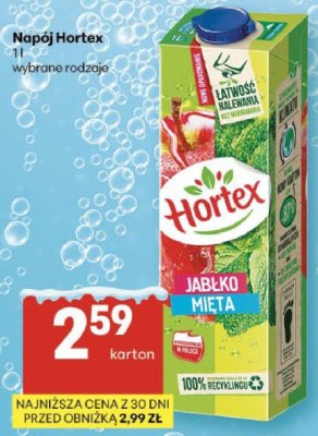 Napój Hortex 1l promocja w Delikatesy Centrum