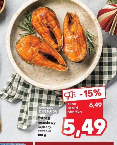 Pstrąg łososiowy wędzony promocja w Kaufland