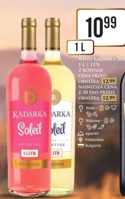 Wino Kadarka Soleil 2 rodzaje promocja w Dino