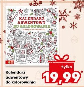 Kalendarz adwentowy do kolorowania promocja w Kaufland