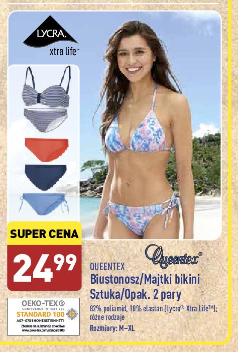 Majtki bikini m-xl Queentex promocja