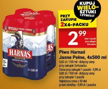 Piwo Harnaś 4x500 ml promocja w Twój Market
