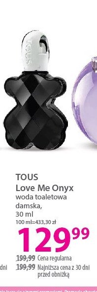 Woda perfrumowana Tous love me onyx promocja w Hebe