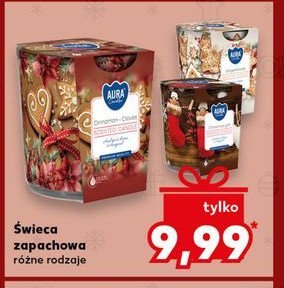 Świeca zapachowa w szkle Aura fragrances candles promocja