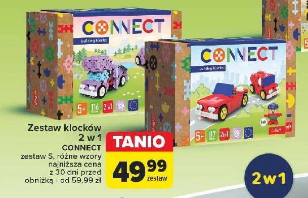 Klocki connect kabriolet/dostawczak 2w1 Trefl promocja w Carrefour