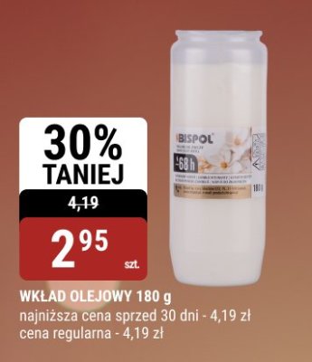 WKŁAD OLEJOWY 180 g promocja w bi1