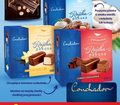 Rajska Pokusa o smaku czekoladowym Conchador promocja w POLOmarket