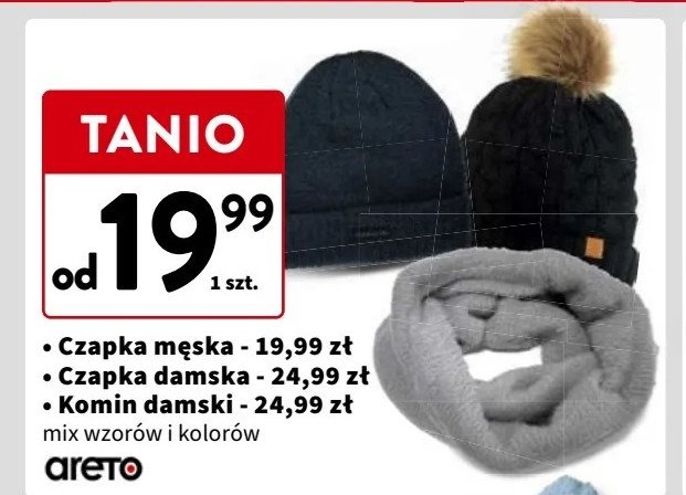 Komin damski Areto promocja w Intermarche