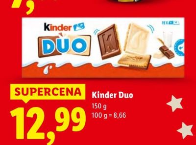 Czekolada Kinder Duo promocja w Lidl