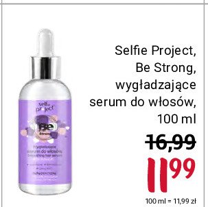 Serum do włosów wygładzające be strong Selfie project promocja
