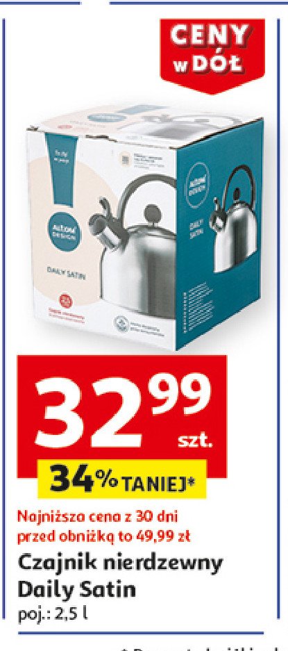 Czajnik daily 2.5 l Altom design promocja w Auchan