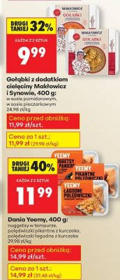 Gołąbki z dodatkiem cielęciny Makłowicz i Synowie, 400 g: w sosie pomidorowym, w sosie pieczarkowym promocja w Biedronka