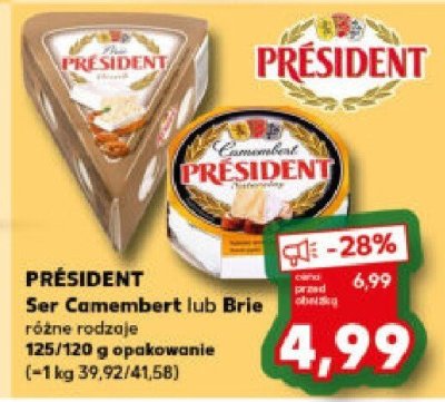 Ser Brie różne rodzaje  promocja w Kaufland