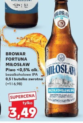 Piwo Miłosław bezalkoholowe IPA  promocja w Kaufland