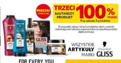 Kosmetyki Gliss wszystkie rodzaje promocja w Kaufland