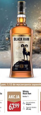 Whisky Black ram honey promocja w Aldi