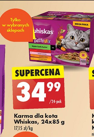 Karma wybór szefa kuchni Whiskas tasty mix promocja