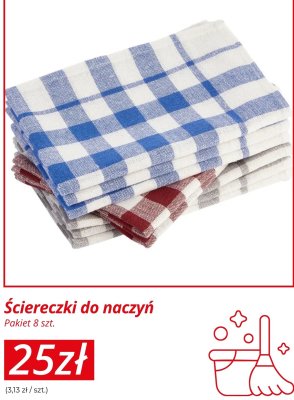 Ściereczki do naczyń pakiet 8 szt. promocja w KiK