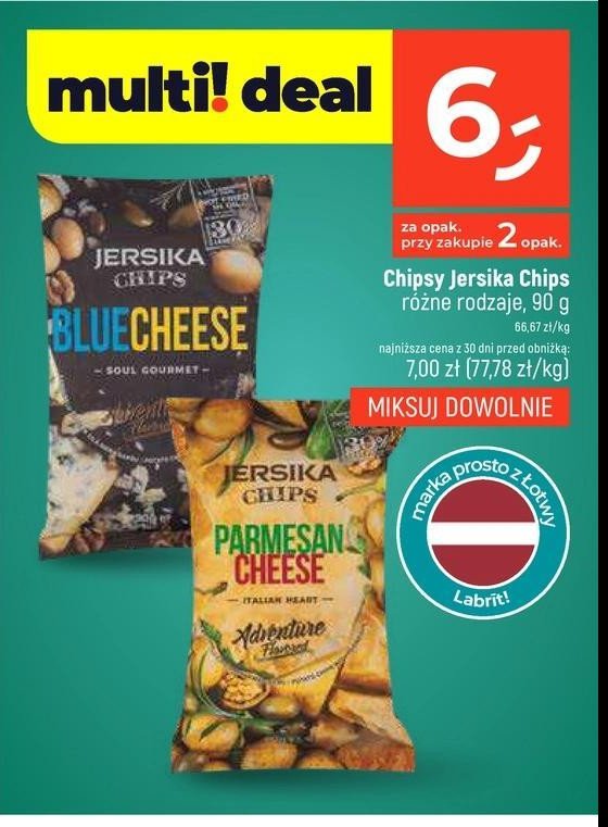 Chipsy blue cheese Jersika promocja