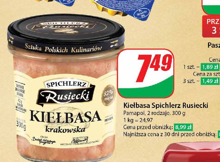 Kiełbasa krakowska Spichlerz rusiecki promocja