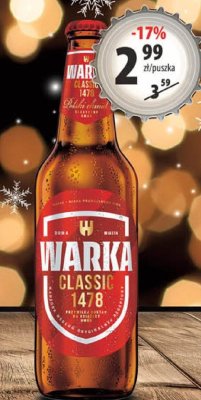 Piwo Warka Classic 500ml butelka promocja w Arhelan