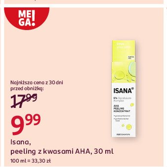 Koncentrat peelingujacy aha Isana promocja w Rossmann