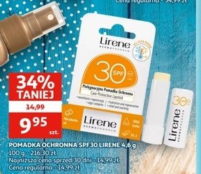 Pomadka ochronna spf30 Lirene promocja