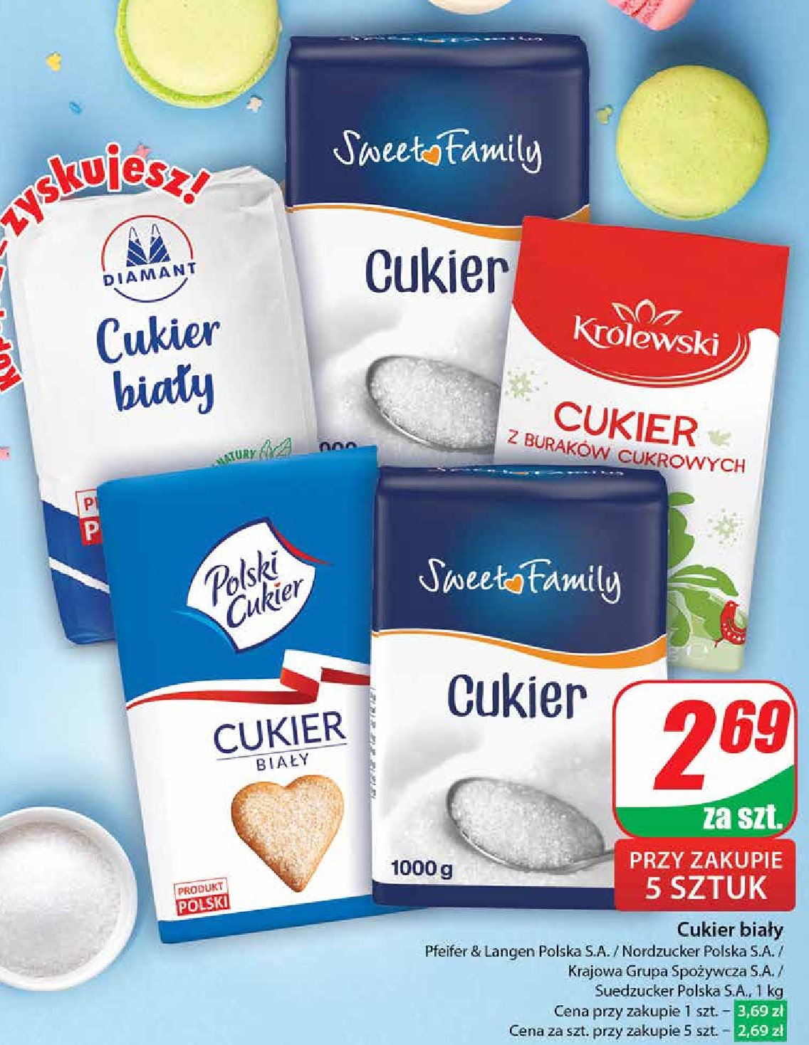 Cukier z buraków cukrowych Cukier królewski promocja