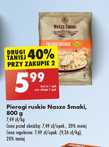 Pierogi ruskie Nasze smaki promocja