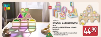 Drewniane klocki sensoryczne  promocja w Aldi