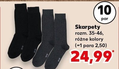 Skarpety, różne rodzaje promocja w Kaufland