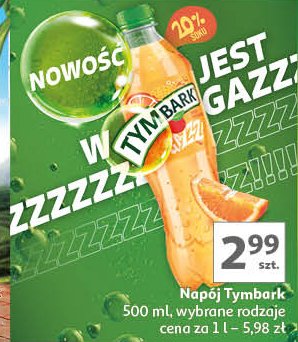 Pomarańcza Tymbark gazzzowana promocja