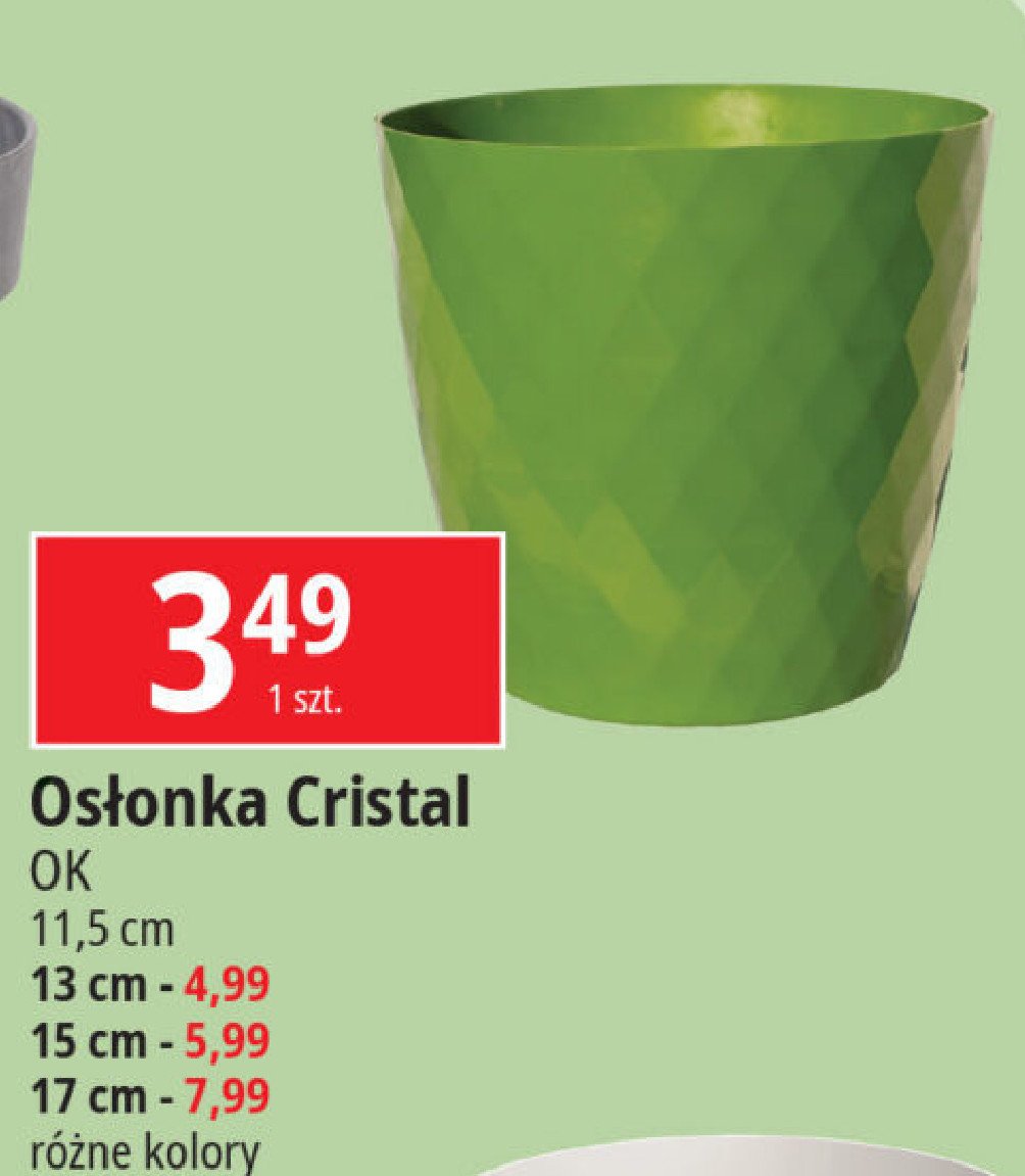 Osłonka cristal 17 cm Ok katarzyna ostrowska promocja