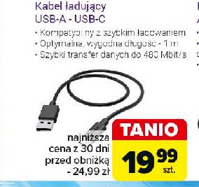 Kabel usb a - usb micro-b 1 m Hama promocja w Carrefour