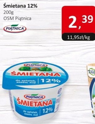 Śmietana 12% promocja w Market Point
