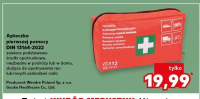 Apteczka pierwszej pomocy DIN 13164-2022  promocja w Kaufland