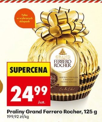 Praliny Grand Ferrero Rocher, 125 g promocja w Biedronka