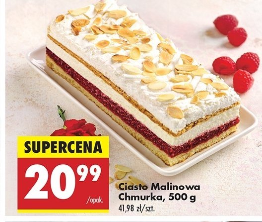 Ciasto malinowa chmurka promocja