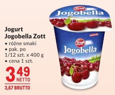 Jogurt Jogobella Zott promocja w Makro