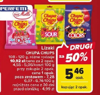 Lizaki sour Chupa chups promocja