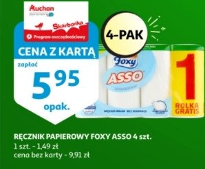 R臋cznik papierowy Foxy asso promocja