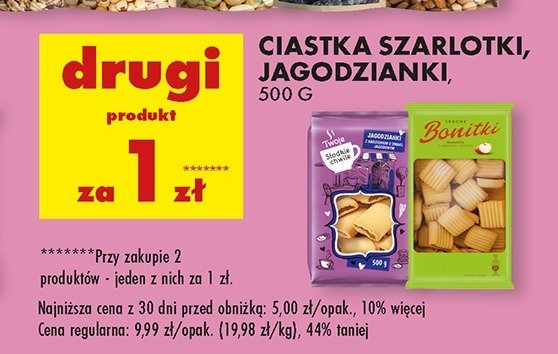 Ciastka szarlotki Bonitki promocja w Biedronka