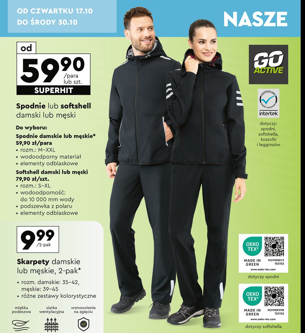 Softshell damski rozm. s-xl promocja w Biedronka