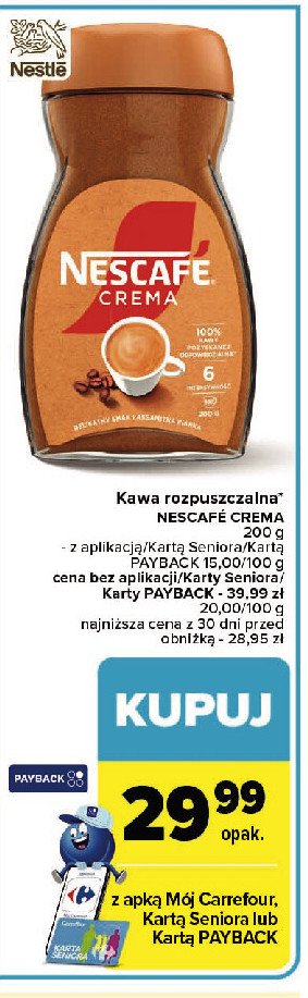 Kawa Nescafe crema promocja
