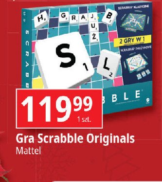 Scrabble original Mattel promocja