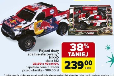 Pojazd duży zdalnie sterowany NIKKO promocja w Carrefour