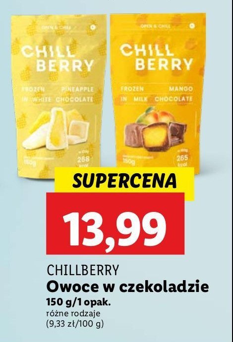 Ananas w białej czekoladzie Chill berry promocja