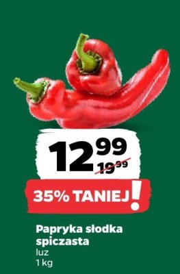 Papryka słodka spiczasta czerwona promocja w Netto